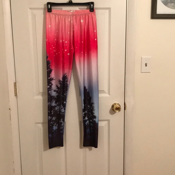 Lotus Leggings Pants - Electric Forest Lotus Leggings